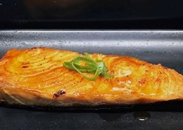 Zalm met teriyakisaus